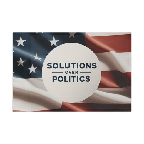 Solutions Over Politics Flag