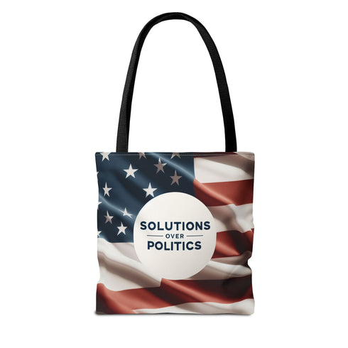 Tote Bag (AOP) - Solutions Over Politics