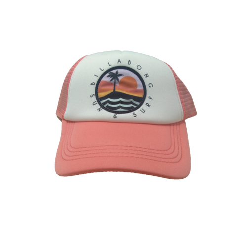 Billabong Ohana Trucker Hat Gypsy Pink  Adjustable Size - MGworld