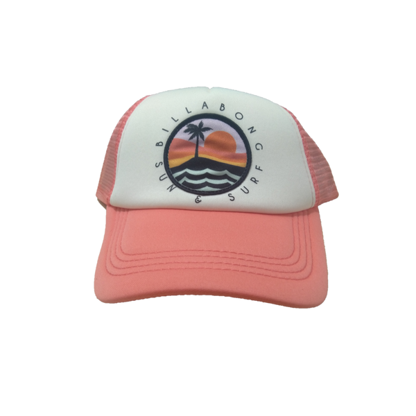 Billabong Ohana Trucker Hat Gypsy Pink  Adjustable Size - MGworld